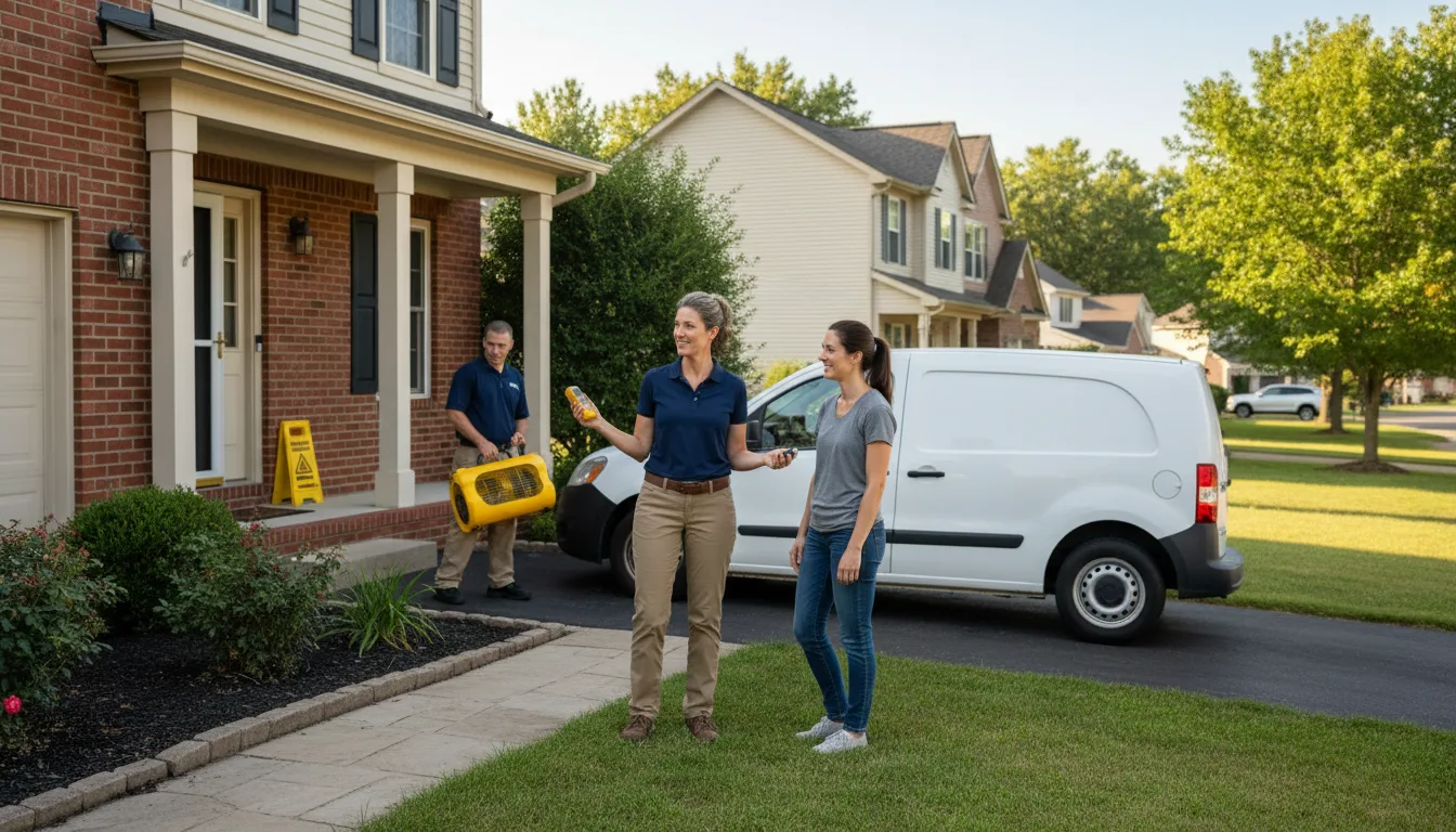 Residential water damage restoration in Table Rock, NE